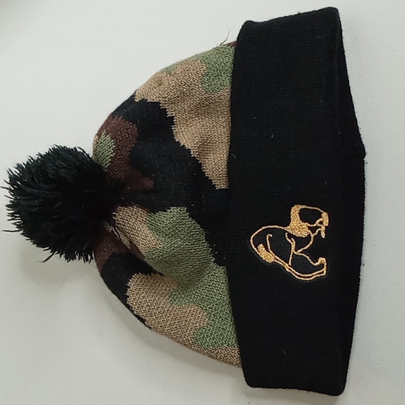 Camo Gorilla Knit Beanie w/Pom Pom - Men's or Women's -One Size- KB Ethos - Picture 8 of 8